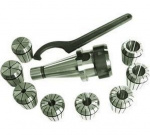 Патрон цанговый с набором цанг ER40 из 15 шт 4-26 мм