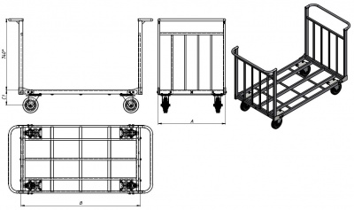 Схема тележки ТТД