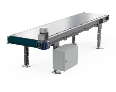 Ленточный универсальный транспортер ЛТ2, Д2400 х Ш500 х В(650...850), мм