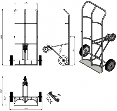 Схема тележки