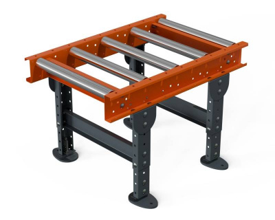 Рольганг универсальный РТ2 ( 6 роликов), Д1100 х Ш500 х В(650...850), мм