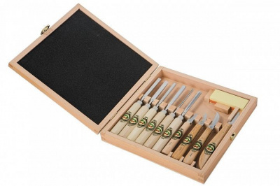 Набор стамесок и ножей, 11 шт