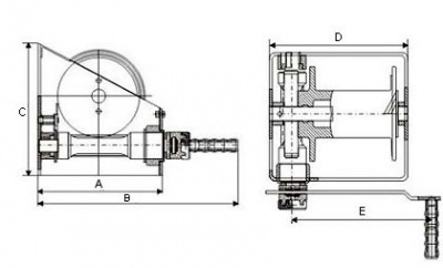 Схема лебедки ЛРЧ-1000