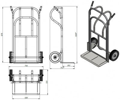 Схема тележки