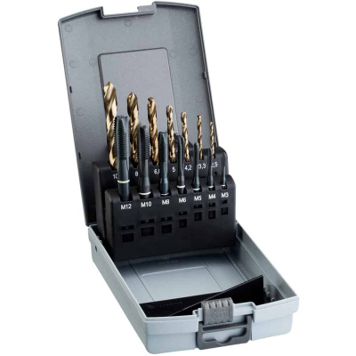 Набор метчиков и спиральных сверл DTS.312