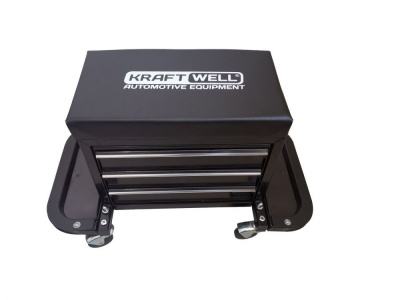 Сиденье механика на колесах c 3-мя ящиками KraftWell KRWRS-T