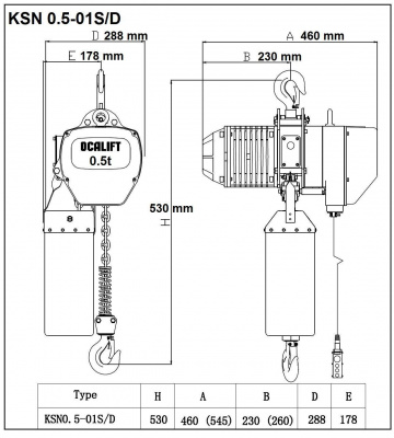 OCA 0,5т/24м (OCA00501SN24m)