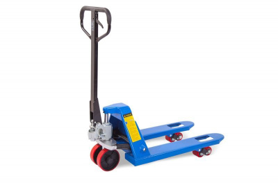 Тележка гидравлическая 2500 кг с укороченными вилами 800 мм TOR RHP (полиуретановые колеса)