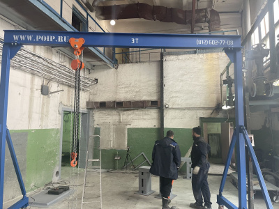 Передвижной козловой кран ККСО-1.0-3000-3000