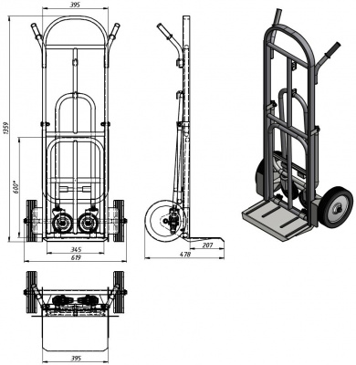 Схема тележки